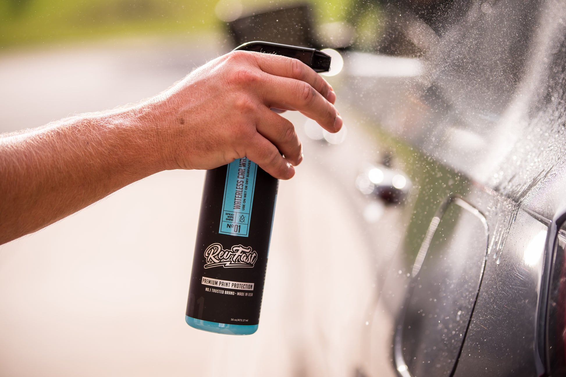 Rev Auto Waterless Car Wash Spray - Cleans Any Vehicle Without A Water  Source/No Rinse Car Wash/Waterless Car Cleaner That Cleans Car Exterior